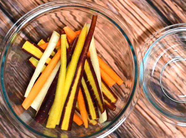 Honey Balsamic Roasted Carrots - Step 1